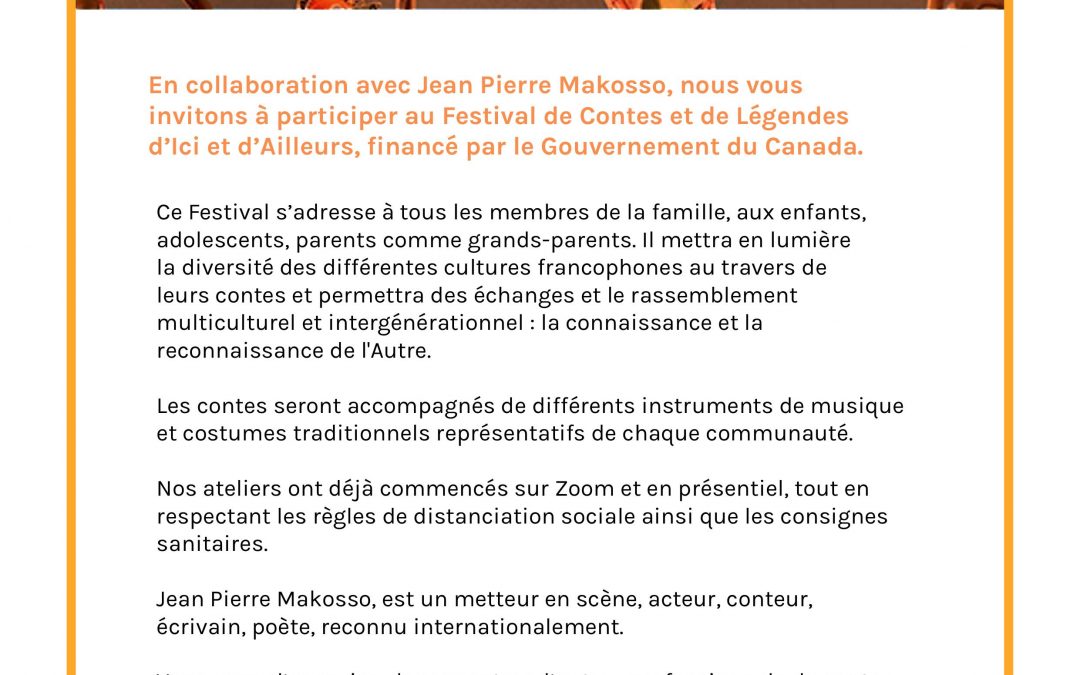 Projet : Festival de contes et de légendes d’ici et d’ailleurs